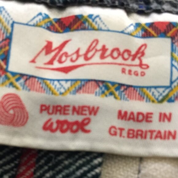 VINTAGE MOSBROOK WOOL PLAID PLEATED KILT SKIRTS SIZE 14 - Picture 8 of 8